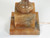 Vintage Hand-Carved Egyptian Alabaster Lamp Imported From France