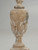 Antique Italian Hand-Carved Wood Candlestick in Old Paint and Finish, Original