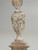 Antique Italian Hand-Carved Wood Candlestick in Old Paint and Finish, Original