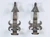 2 Pair Arts and Craft Sconces Hand-Crafted for Candles or Can Be Electrified