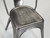 Genuine Stainless Steel Tolix Gunmetal Silver Inoxydable Stacking Chairs Set (8)