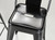 Authentic French Tolix Glossy Jet Black Powder-Coated Counter Height Stools - Set of (2) Authentic French Tolix Glossy Jet Black Powder-Coated Counter Height Stools - Set of (2)