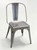 Genuine Matte Grey French Tolix AC Style Steel Stacking Chairs - Set of (4)