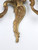 French Wall Sconces in Rococo or Louis XV Style in Solid Brass with Old Gilding