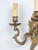 French Wall Sconces in Rococo or Louis XV Style in Solid Brass with Old Gilding