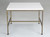 Mid-Century Modern Brass Vitrolite Glass Coffee Tables Attributed Paul McCobb