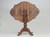 Antique English Mahogany Turtle Tilt-Top Table Restored with Original Patina Intact