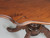 Antique English Mahogany Turtle Tilt-Top Table Restored with Original Patina Intact