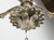 Antique Italian Chandelier Hand-Carved Wood in Old Paint Rewired Great Patina Antique Italian Chandelier Hand-Carved Wood in Old Paint Rewired Great Patina