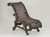 Antique Black Forest Lounge Chair Chaise from Switzerland Part of a Major Collection