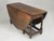 Antique English 250-Year Old Drop-Leaf Oak Dining Table or Console Table or Sofa Table with a Great Patina