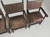 Antique Set of (4) Spanish Dining Chairs Tooled Leather Requiring Restoration