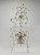 Vintage Italian Painted Metal Flower Motif Screen or Partial Space Divider c1960's