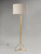 Gilt Gold Leaf Metal Floor Lamp 1940's French Style of Gilbert Poillerat Beautiful Craftsmanship