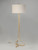 Gilt Gold Leaf Metal Floor Lamp 1940's French Style of Gilbert Poillerat Beautiful Craftsmanship