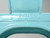 Set of (6) Cyan Blue Aqua Wide Seat Original French Made Tolix AC Style Steel Stacking Chairs