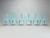 Set of (6) Cyan Blue Aqua Wide Seat Original French Made Tolix AC Style Steel Stacking Chairs