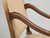 Pair Classic French Os De Mouton Dining Arm Chairs with Restored Frames and Coil Springs