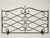 Steel & Brass Fireplace Screen NO Mesh - Floor Sample