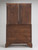 Antique English Chest on Chest, or Tallboy, Burl Walnut, 1880s