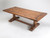 Vintage Country French Walnut Trestle Dining Table by Quinta