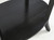 Vintage Black Oval End Table