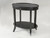 Vintage Black Oval End Table
