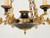 Vintage French Tole Empire Style 6 Light Chandelier