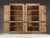 Antique Near Pair of Irish Scrubbed Pine Cupboards Late 1800's Very Unusual