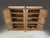 Antique Near Pair of Irish Scrubbed Pine Cupboards Late 1800's Very Unusual