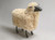 Solid Bronze Sheep with Real Curly Fur on Casters