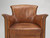 Vintage French Pair of Leather Club Chairs, Matching Settee c1930's