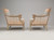 Pair Vintage French Louis XVI Style Bergère Chairs