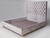 Hand Made Upholstered King Size Bed Diag