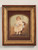 Original c1880 Antique American Victorian Painted Portrait in Original Rosewood Frame