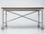 Steel & Bronze Coffee Table w/ Walnut Top Front