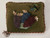 Vintage English Velvet Pillow w/Grapes