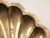 Vintage Heavy Solid Brass Footed Decorative Clamshell Dishes or Catchall Dishes