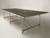 Industrial Style Stainless Steel and Solid Bronze Table Base, Marble Optional
