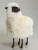 Lifesize, Life-Like, Bronze Sheep, Head Canted, Real Fur, Sheepskin, Wool, Shearling Angled View Lifesize, Life-Like, Bronze Sheep, Head Canted, Real Fur, Sheepskin, Wool, Shearling Angled View