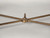 French Mid-Century Modern Coffee Table X Stretcher and Middle Finial