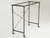 Pair of Stainless Steel Carrera Marble Console Tables Single Side View
