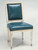 French Louis XVI Side Chairs Blue Leather