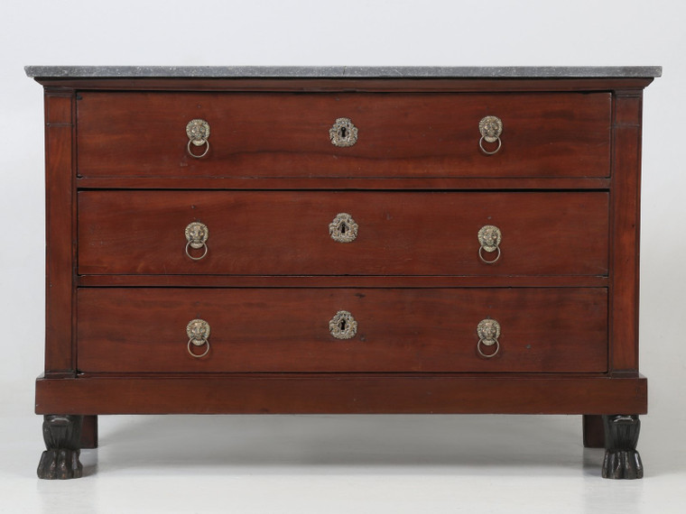 French Empire Commode with Lion Paw Feet Front