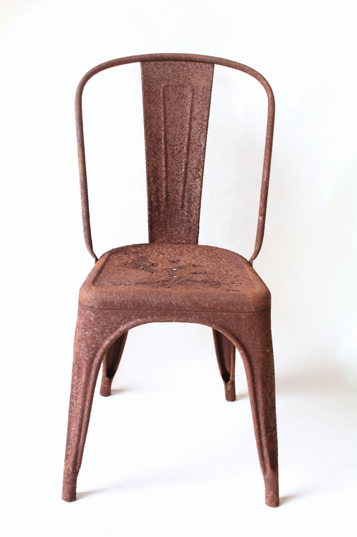 Completely Rusted Original Tolix Stacking Chair - Set of 5