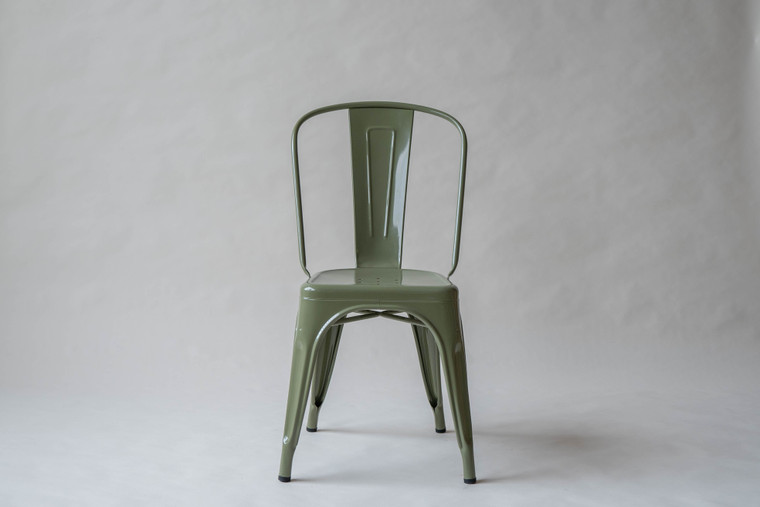 Taupe Green Original Tolix Stacking  Chair Set of 4 | 16 Avail.