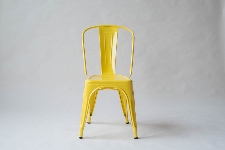 Primary Yellow Original Tolix Stacking Chair Set of 4 | 12 Avail.