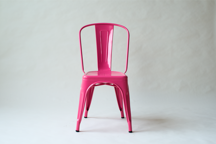 Bubble Gum Pink Original Tolix Stacking Chair - Set of 4 | 8 Total Avail