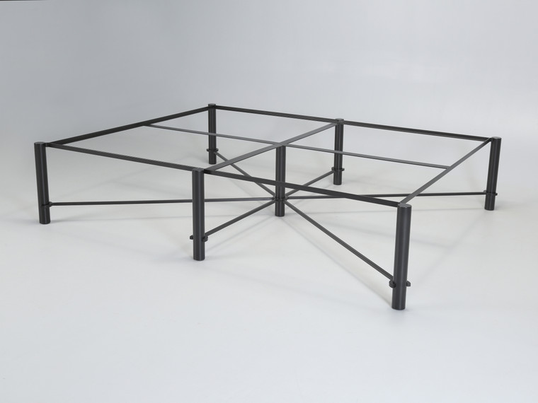 Coffee Table Made of Heavy-Gauge Steel for a Stone Top