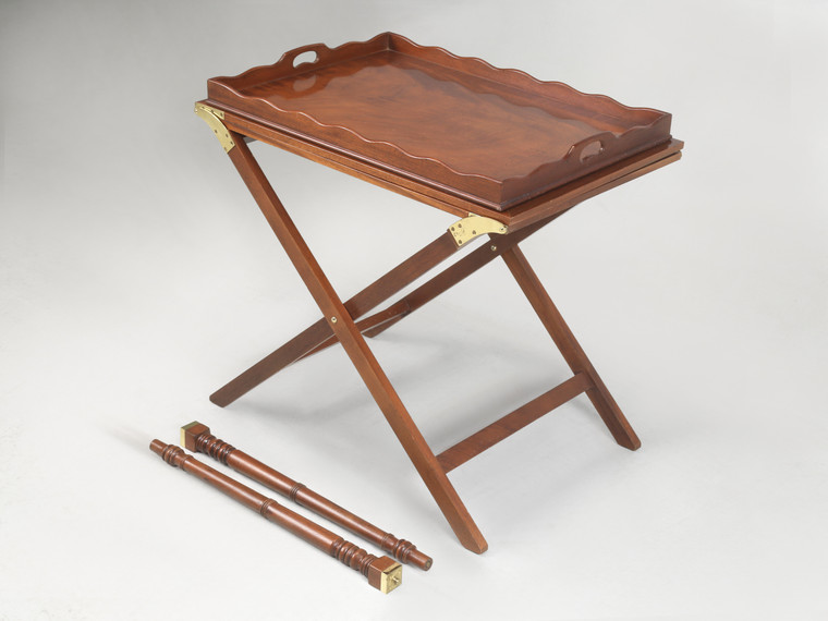 Butler Tray Table by Baker Solid Mahogany Extends 7' Serving Table High Quality